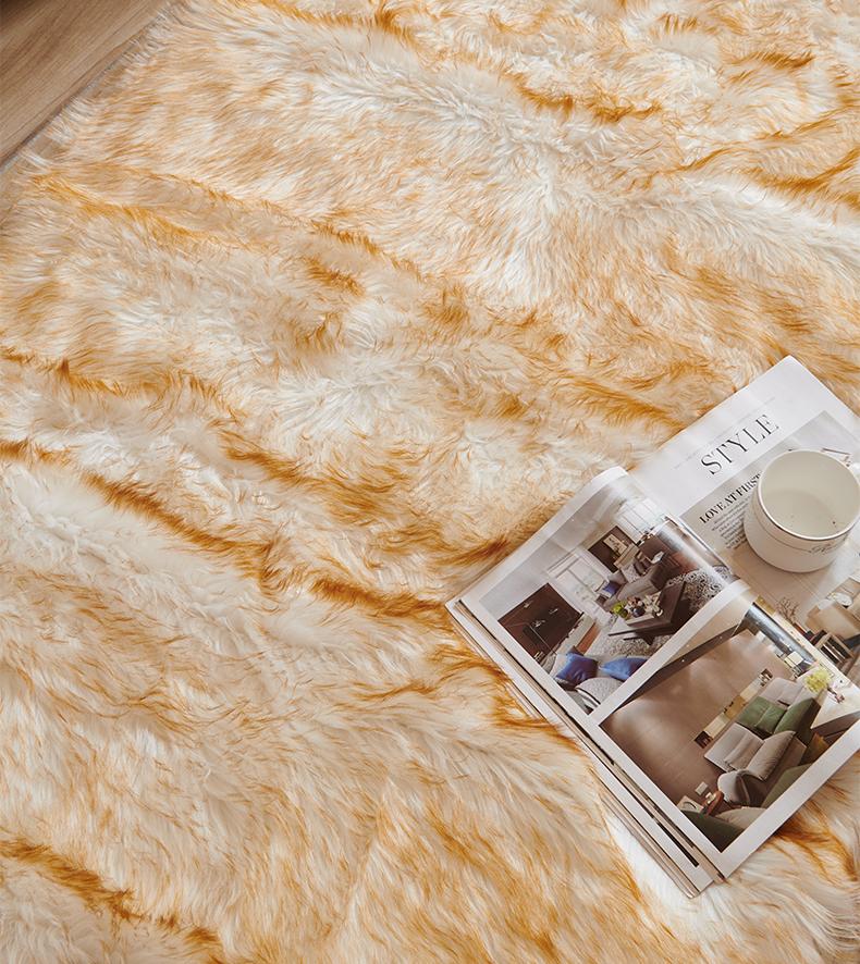 Мягкий пушистый ковер для спальни, меховые напольные коврики, пушистый коврик для детской комнаты, овчинные диванные подушки, мохнатый ковер для гостиной