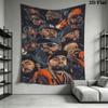 Hip Hop Rappers Portrait Tapestry, Retro Hip Hop Music Wall Hanging, Wall Art Decor for Bedroom Living Room Dorm