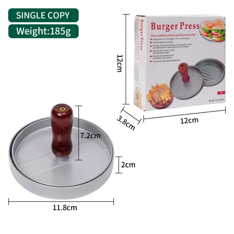 Пресс для бургеров с антипригарным покрытием для приготовления мясных котлет и тонких бургеров. Машина для приготовления котлет из нержавеющей стали 304.
