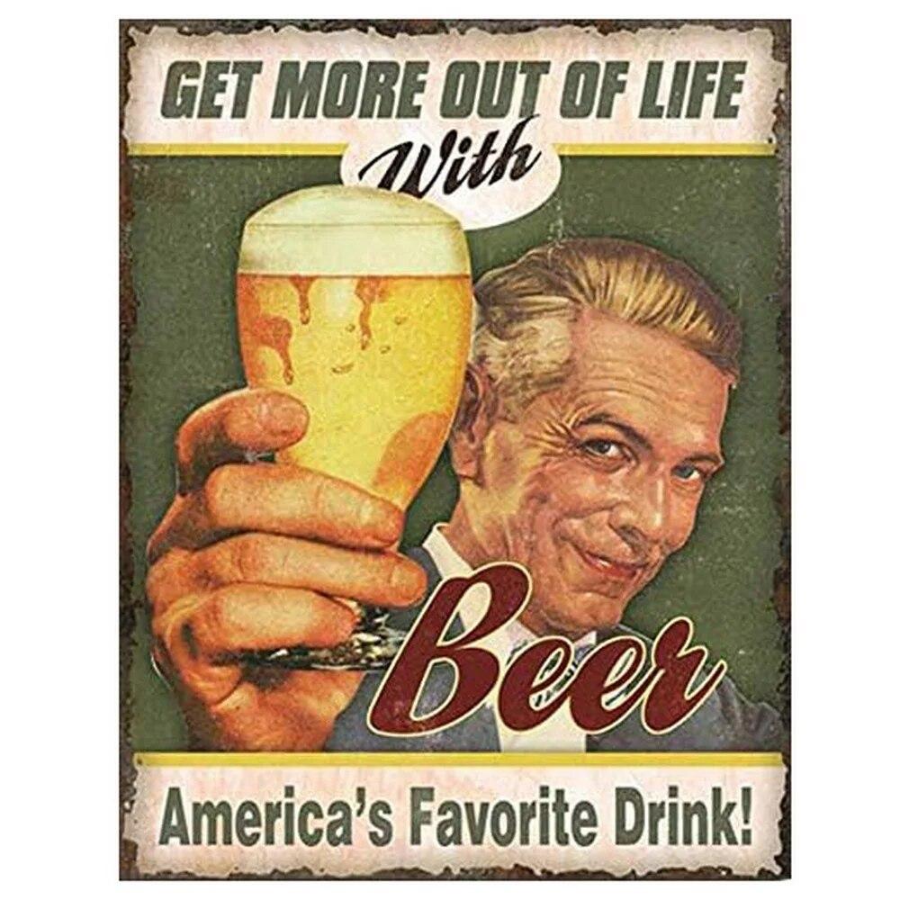 Винтажная чашка для пива Miller High Life, металлическая жестяная вывеска, плакаты, тарелка, Настенный декор для дома, бара, гаража, кафе, клуба, ретро постеры, доска