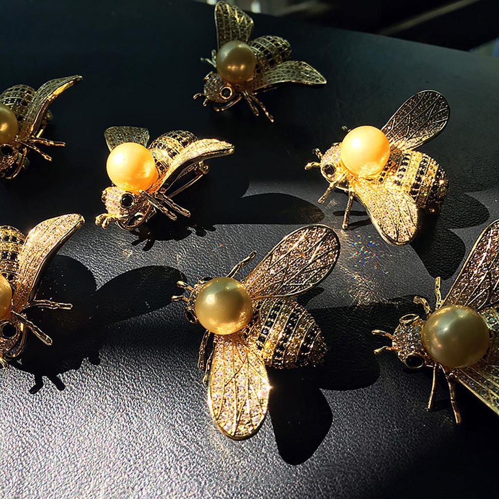 Паркшин Клауд Брошь-пчела высокого класса: Женская универсальная мультяшная брошь-насекомое