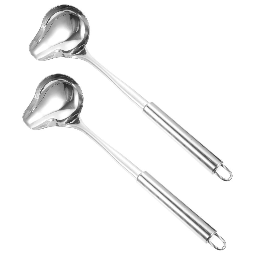 Creative Hot Pot Soup Spoon Stainless Steel Tableware Scoop Oil Spoons Kitchen