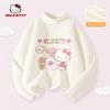 Hello Kitty Girls' Fleece-Lined Base Layer Shirt, Children's Long-Sleeve T-Shirt, Thermal Top in Pink, Stylish Inner Wear