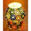 Mosaic Style Dome Shaped Glass Table Lamp (Multicolour)