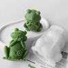 Series Cute Frog Candle Mold Aroma Gypsum Ornament Mold Handmade Silicone Candle Supplies