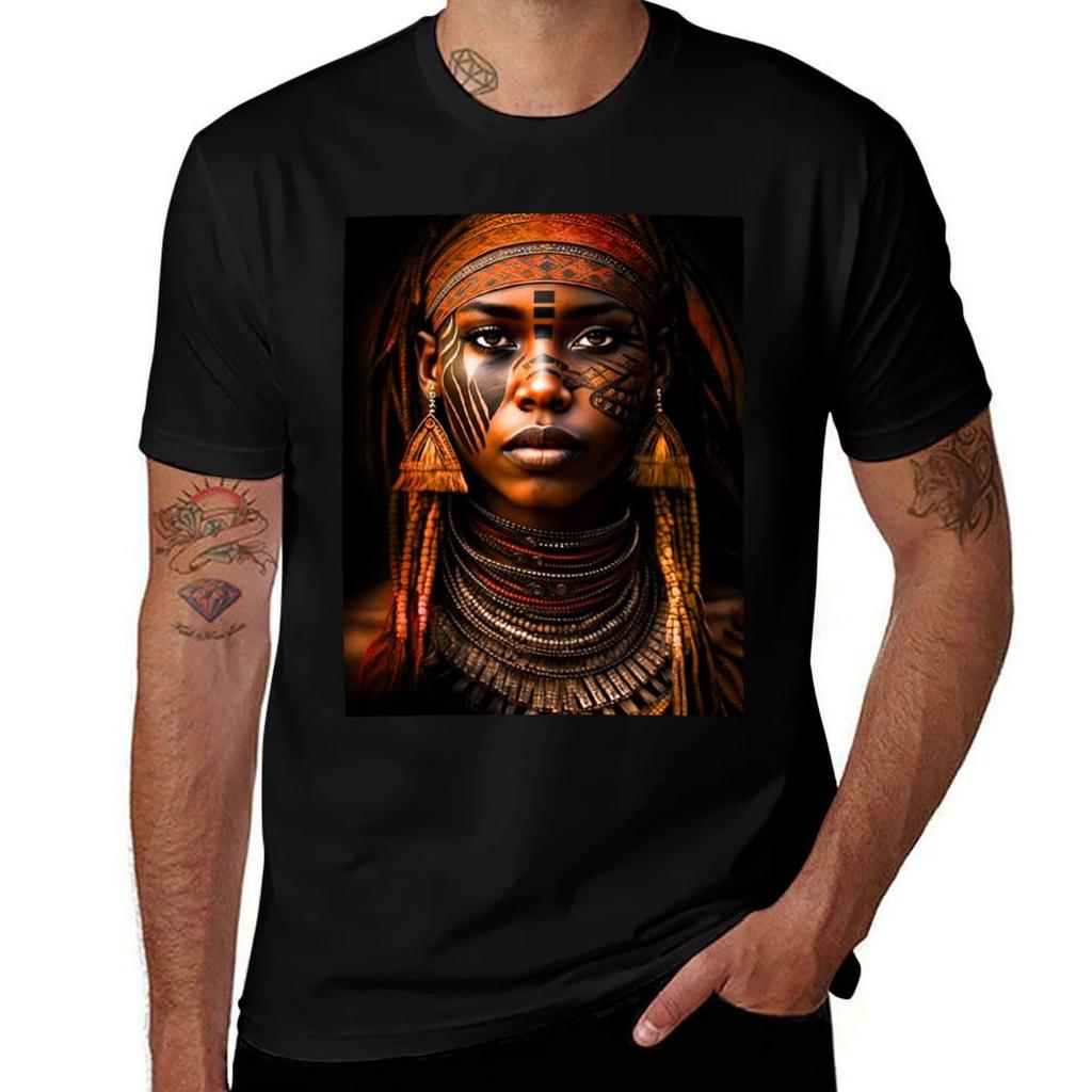 African Queen Tshirt Breathable Workout Short Sleeve Top