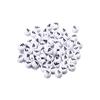White Round Beads with Black Letters - 26-Letter Set for DIY Necklace & Phone Chain Accessories