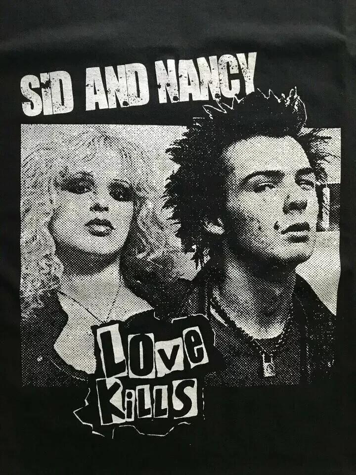 NEW Sex Pistols SID AND NANCY T-shirt Heavy Cotton T-shirt Size S to 5XL