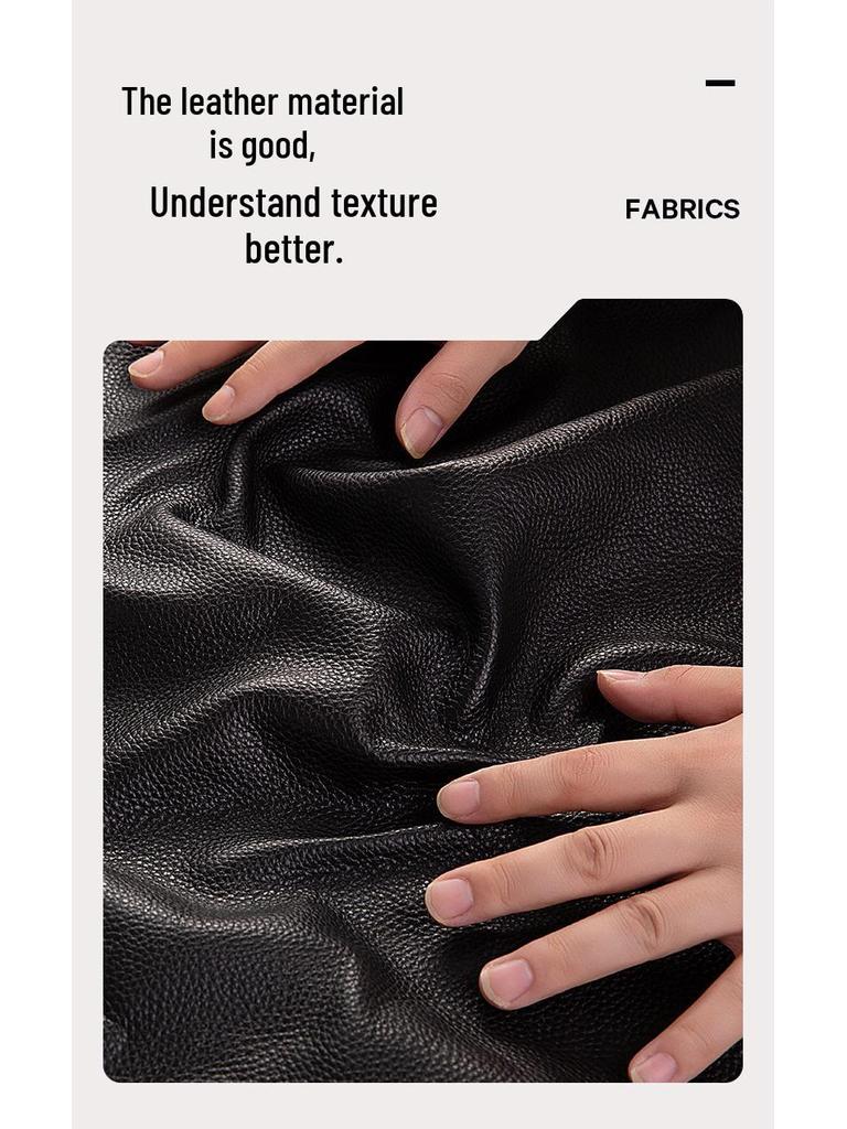 BANGE Men's Casual Leather Business Backpack - Top Layer Cowhide Fashion Computer Bag