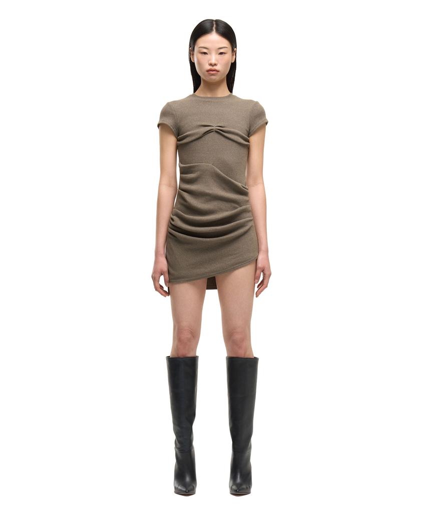 Girls Girls Unbal Mini Dress - Khaki