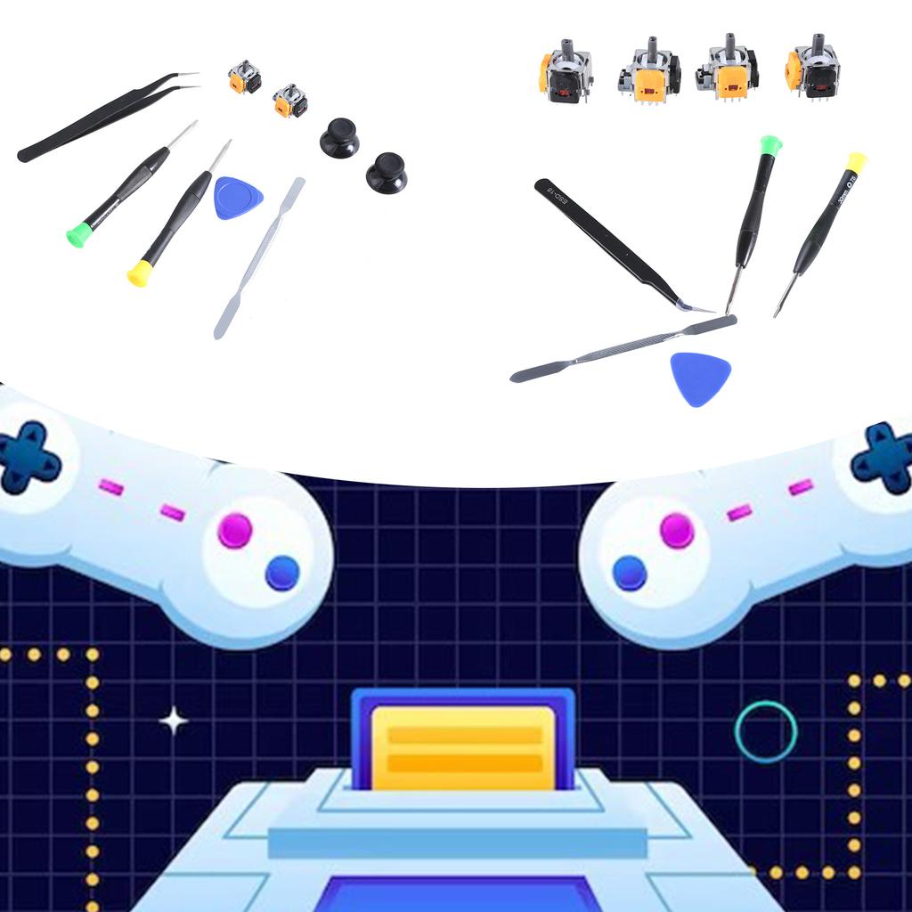 Комплект для замены джойстика Холла с отверткой и инструментом для монтажа для контроллера Xbox One повышает точность игры