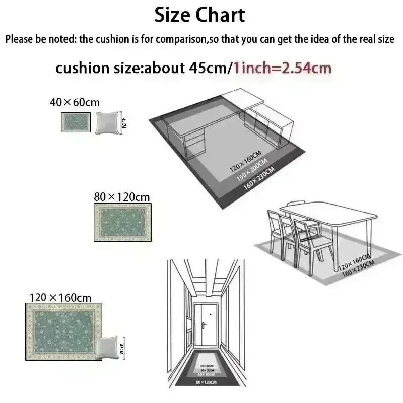 American Europe Style Retro Carpet Living Room Sofa Bedroom Bedside Kitchen Entrance Door Rug Non-slip Luxury Home Decor Mat