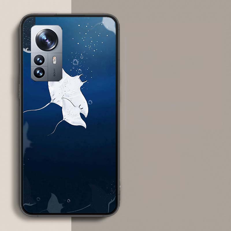 Fish Cool Manta Ray Phone Case For Redmi Note 13 Pro Plus 14 Pro+ 12S 12 11S 11T 11E 11 10S 10 9S 9 Xiaomi Capa TPU