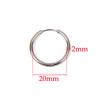 10pcs 316L Stainless Steel Hoop Earrings Women Men Punk Hiphop Circular Ear Buckle Ring Jewelry Gold Color Accessories Wholesale