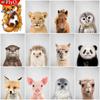 Набор для алмазной живописи животных 5D DIY Алмазная вышивка Полный набор Вышивка крестом Стразы Мозаика Домашний декор