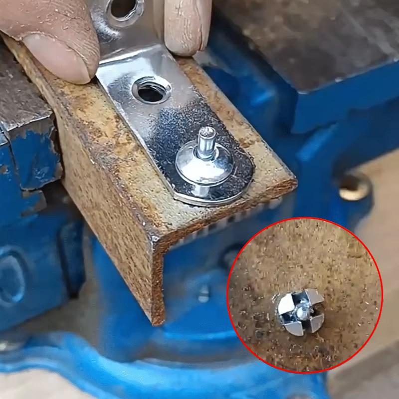 Creamily 50 шт./100 шт. Заклепки с алюминиевым сердечником, молотковая забивка, раскладные, с круглой головкой, вытяжные крепежные элементы, ударные заклепки, винты