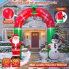 Inflatable Christmas Snowman Outdoor Decoration with LED Light Large Blow Up Snowman