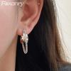 Prevent Allergy Chain Tassel Earrings for Women Couples New Fashion Vintage Geometric Handmade Birthday Party Jewelry