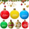 60cm Large Inflatable Christmas Balls PVC Giant Big Large Balls Xmas Tree Decorations Toy Outdoor Xmas Holiday Yard Lawn Balls