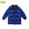Детское хлопковое пальто средней длины, утепленное пальто для мальчиков, теплый теплый топ яркого цвета