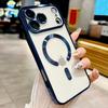 Официальные цвета Мягкий гальванический магнитный чехол для iPhone 17 Air 16 15 14 13 12 Pro Max Plus 11 для Magsafe HD Чехол
