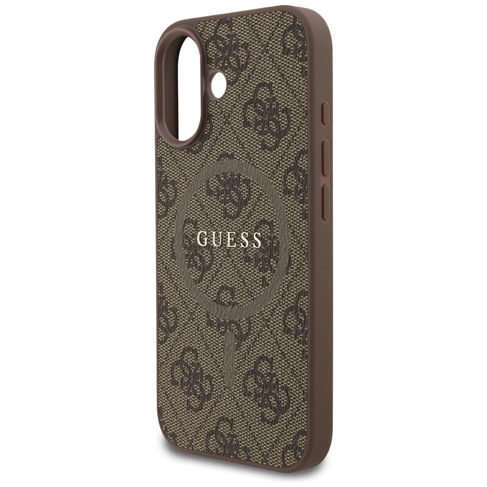 Guess 4G Ring Classic Logo MagSafe Case for iPhone 17 Brown
