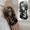 1 Sheet Mask Prison Prisoner Temporary Tattoos For Women Men Chicano Rapper Gangster Tattoo Sticker Transferable Water Transfer