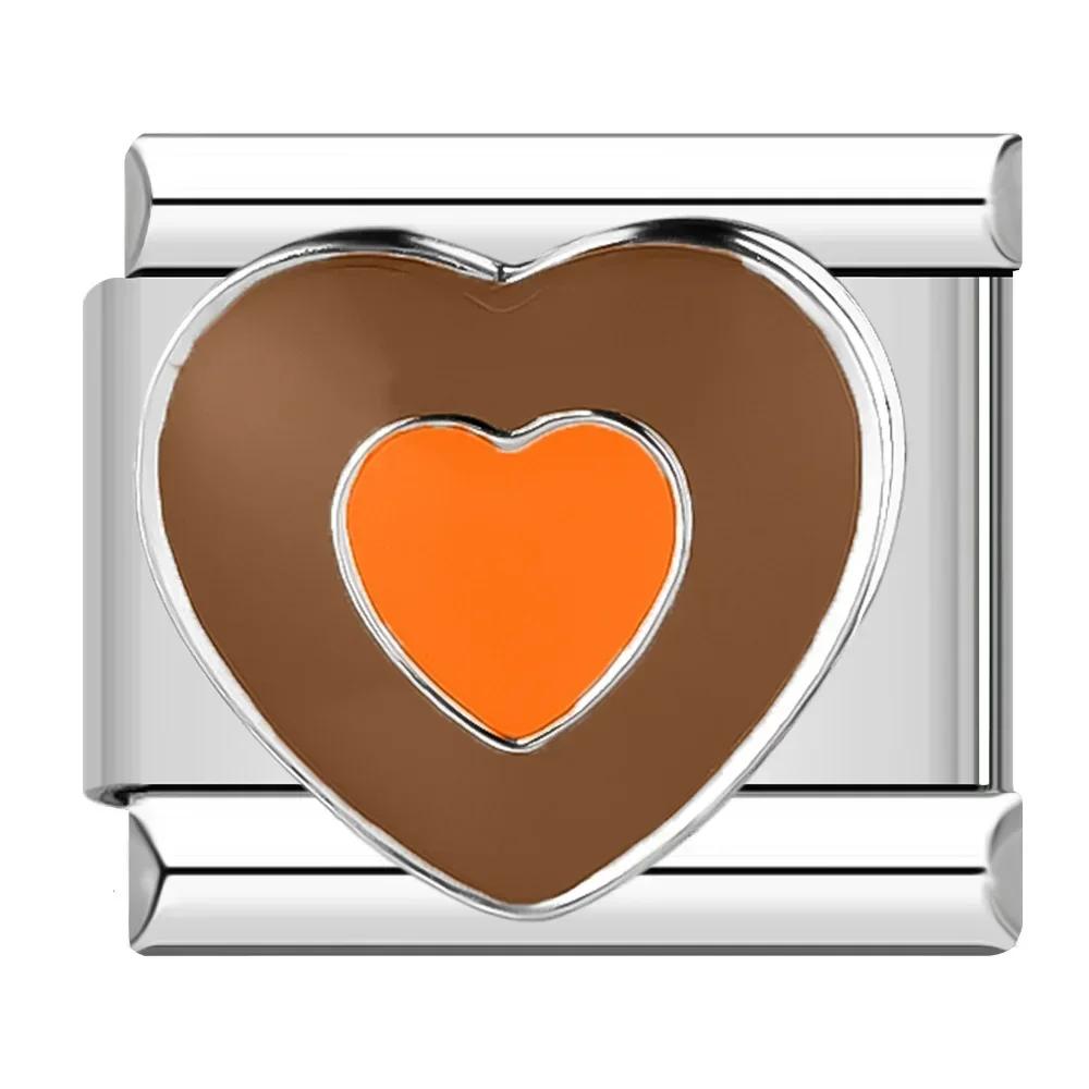 Hapiship Романтический Цвет Сердце Звезда Flwoer Тай Чи Итальянский Шарм Звенья Подходит 9 мм Браслет Из Нержавеющей Стали Ювелирные Изделия DIY Изготовление DJ597