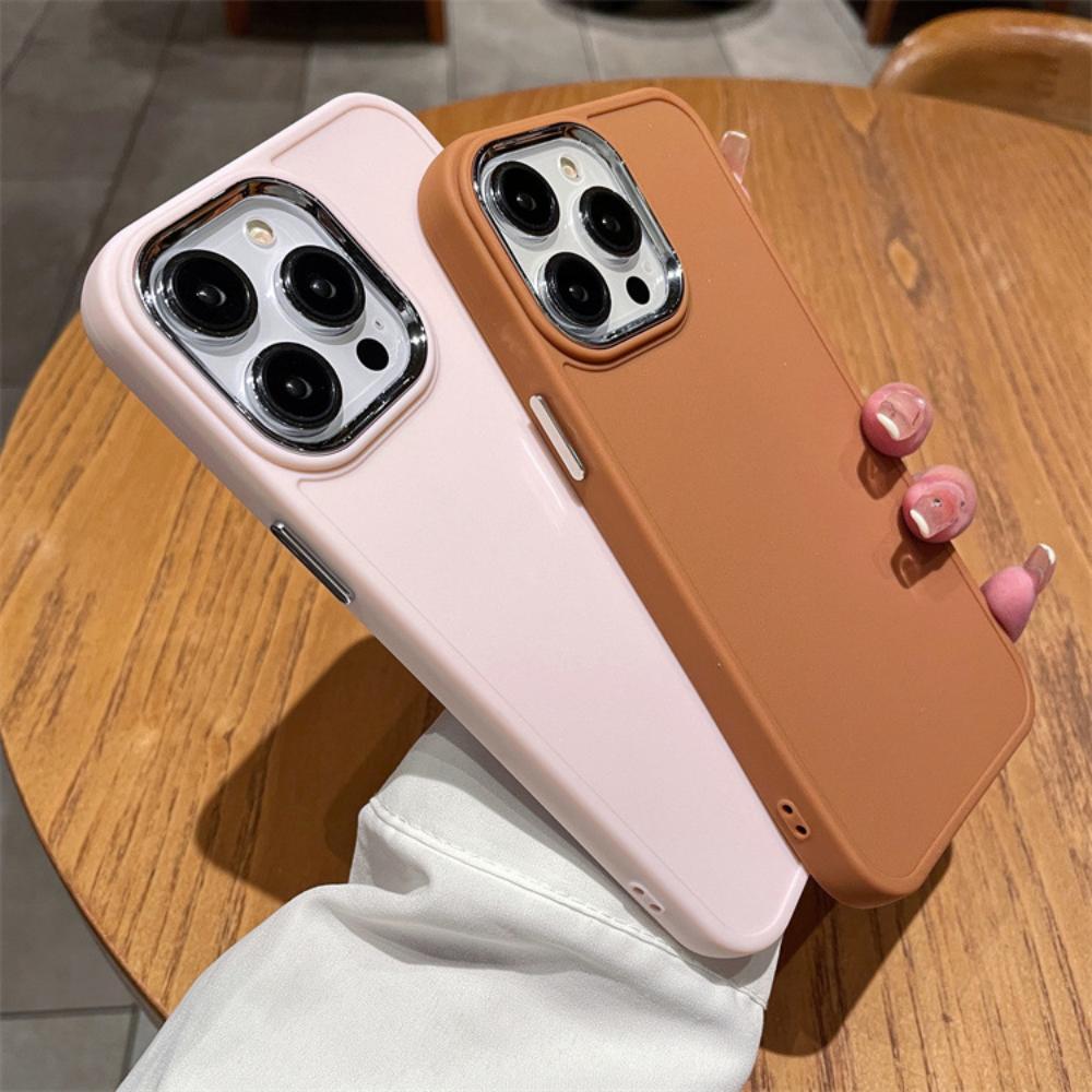 Подходит для Apple 17 Pro Max Металлическая Рамка Кнопка Модный Чехол для Телефона, Чехол для IPhone 7P/XR, 16 и Других Моделей