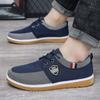 Популярный бренд Old Beijing Cloth Shoes Men, дышащие парусиновые туфли Oxford для мужчин, удобные плоские мокасины, кроссовки, мужская повседневная обувь