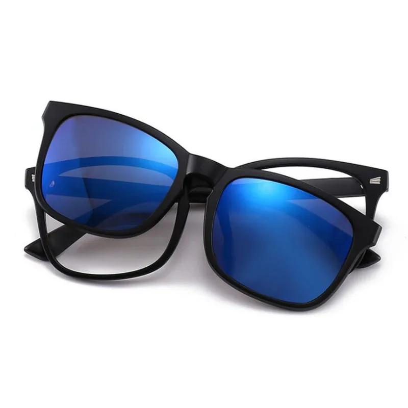 2325 Magnet Clip Rivets Frame Square Myopia Glasses 0 -0.5 -0.75 -1.0 -1.5 -2.0 -3.0 To -6.0