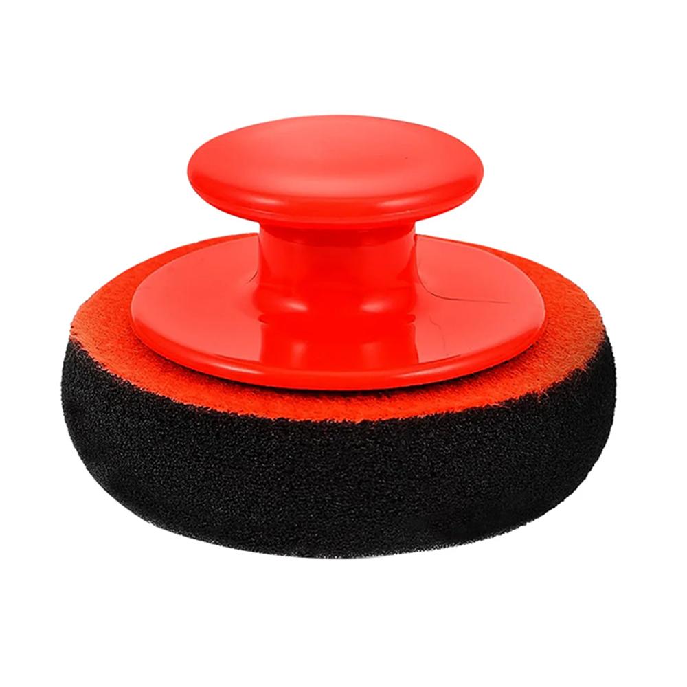 Полировка автомобиля Воском Губка Щетка Колесо Шины Очистка Краски Аппликатор Мягкий Пенопласт Круглый Инструмент Детали Автомобиля Грузовика Двигатель