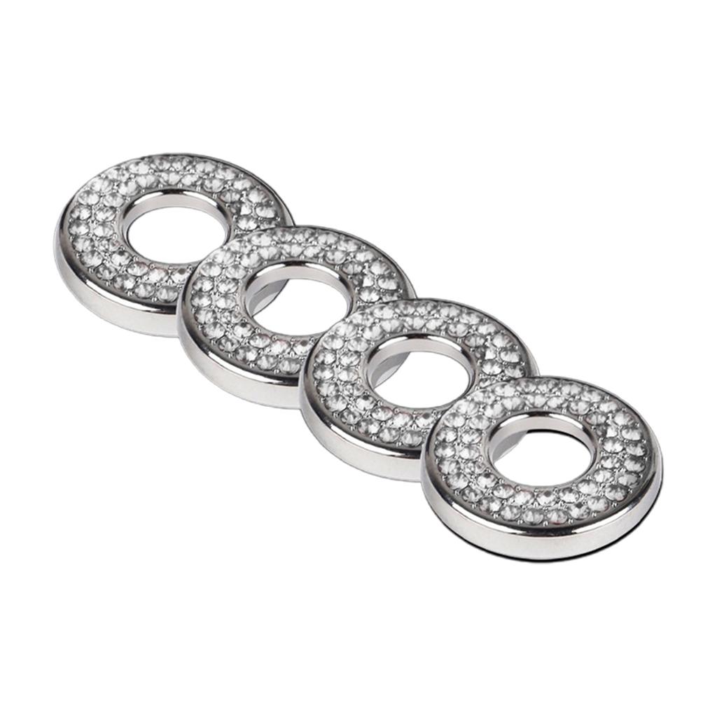 4 шт. в упаковке, блестящие накладки на внутренние дверные замки автомобиля, отделка, наклейки на болты тяги, наклейки на салон автомобиля со стразами для C200L