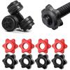 4Pcs Dumbbell Rod Nut Non-Slip Hex Nut Spinlock Collars Barbell Bar Hexagon Nuts