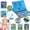 Drawing Coloring Pages for Kids Magic Water Book with Pencil 2 to 4 Year Old Kids Learn Education Smile