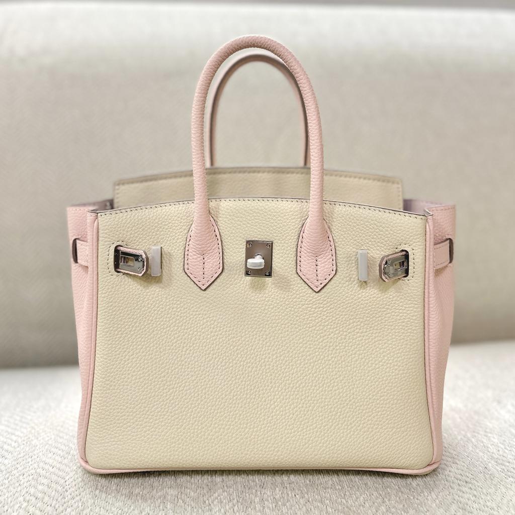 2025 / Новая сумка Togo Head Leather Color Blocked Platinum Bag Высококачественная и модная сумка через плечо на одно плечо для женщин