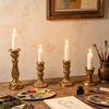 European Style Pillar Candlestick Non-slip Adornment Candle Stand Aromatherapy Candle Base Wedding