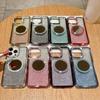 Роскошный Водяной Бриллиант Подходит для Чехлов для Телефона IPhone15, Apple 14Promax Зеркальный Магнитное Притяжение 13 Градиентный Блестящий Жесткий Чехол
