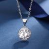 Simple Zircon Four-Piece Jewelry Set Premium Round Necklace Bracelet Earrings Ring Chic Minimalist Temperament