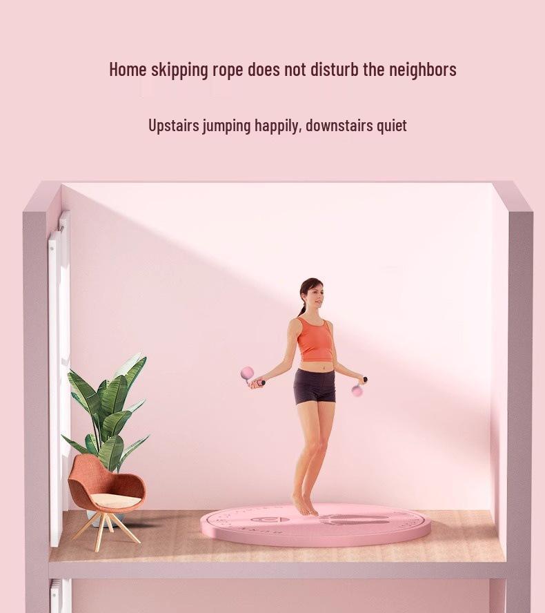 Бесшумная нескользящая амортизирующая беспроводная скакалка и коврик для йоги