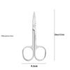 Round-Head Eyebrow & Nose Hair Trimming Scissors for Makeup, Beard, and Embroidery, Pointed Tip for Precision Beauty.
