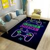 Cartoon Gamer Game Controller Carpet For Living Room Non Slip Parlour Sofa Large Area Rug Bedroom Kid Play Room Floor Mat