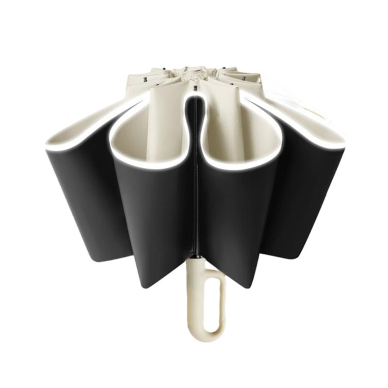 Мини-зонт с положительным/обратным ходом, крепкий для путешествий в дождливую погоду X3UC