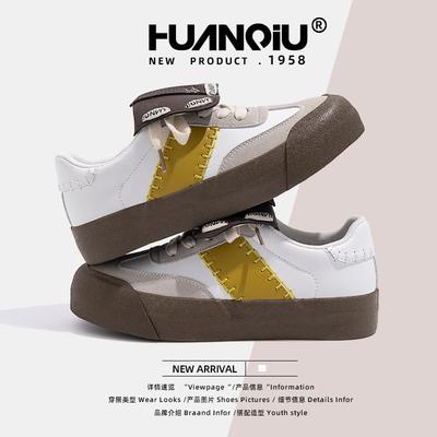 Женская обувь Global Dexun 2024 весна универсальная спортивная и развлекательная обувь на платформе белые туфли ZHQ-HQ052