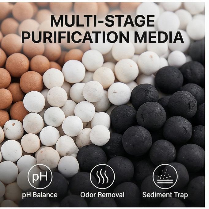 Фильтр для крана с 6-ступенчатой очисткой – Экономитель воды с защитой от брызг (Майфаньский камень) для кухни