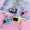 Led Camera Electric Luminous Key Chain Plastic Mini Camera Toy Led Keychains Decoration