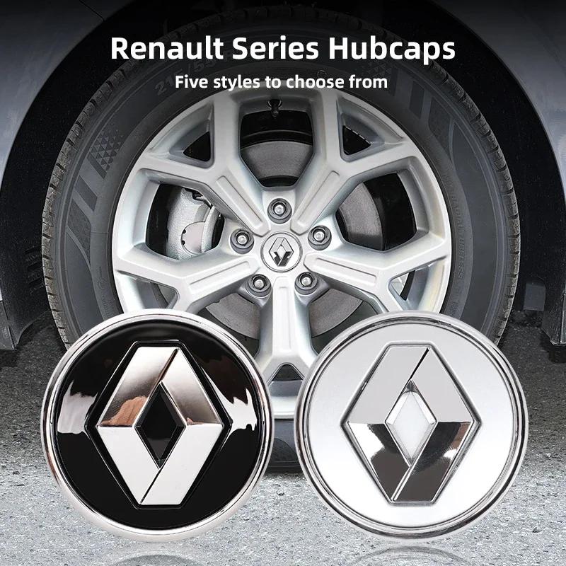 2026 Hot For Renault Hub Caps For Renault Clio Captur Trafic Scenic 2 Megane 2 3 4 Kadjarle 4Pcs Car Wheel Hub Cover Rim Center