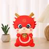 Chinese Dragon Doll Plush Toy Novelty Cute Couch Ornament Animal Stuffed Figures for Restaurant