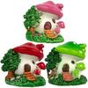 Fairy House Garden Ornament 3 Pcs