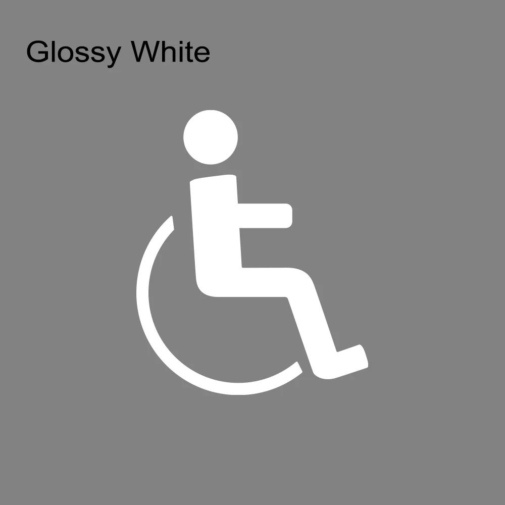 PVC Disabled On Board Car Wheelchair Sign Sticker Windshield Window Waterproof And Scratch Resistant Decals Styling Decoration